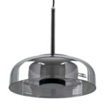 GLOBOSTAR® CHARLOTTE 00743 Μοντέρνο Κρεμαστό Φωτιστικό Οροφής LED 5W 500lm 180° AC 220-240V IP20 Θερμό Λευκό 2700K - Sanan SMD Chip - Μαύρο & Μαύρο Φιμέ - Μ23 x Π23 x Υ23cm - 2 Xρόνια Εγγύηση - Image 6