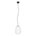 GLOBOSTAR® FREYA 00745 Μοντέρνο Κρεμαστό Φωτιστικό Οροφής με Ντουί 1 x E27 AC 220-240V IP20 - Λευκό & Ασημί - Μ24 x Π24 x Υ35cm - Image 4
