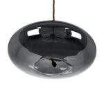 GLOBOSTAR® AXTON 00751 Μοντέρνο Κρεμαστό Φωτιστικό Οροφής LED 5W 500lm 180° AC 220-240V IP20 Θερμό Λευκό 2700K - Sanan SMD Chip - Μαύρο & Μαύρο Φιμέ - Μ30 x Π30 x Υ15cm - 2 Xρόνια Εγγύηση - Image 6