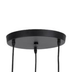 GLOBOSTAR® OLVERO 00773 Μοντέρνο Κρεμαστό Φωτιστικό Οροφής με Ντουί 3 x E27 AC 220-240V IP20 - Μαύρο & Χρυσό - Μ30 x Π30 x Y130cm - Image 6