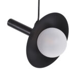 GLOBOSTAR® CELEST 00789 Μοντέρνο Κρεμαστό Φωτιστικό Οροφής με Ντουί 1 x G9 AC 220-240V IP20 - Μαύρο & Λευκό - Μ20 x Π20 x Υ26.5cm - Image 5