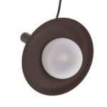 GLOBOSTAR® CELEST 00791 Μοντέρνο Κρεμαστό Φωτιστικό Οροφής με Ντουί 1 x G9 AC 220-240V IP20 - Καφέ & Λευκό - Μ20 x Π20 x Υ26.5cm - Image 6