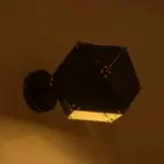 GLOBOSTAR® WELLES 00794 Μοντέρνο Φωτιστικό Τοίχου - Απλίκα με Ντουί 1 x E14 AC 220-240V IP20 - Μαύρο - Μ17 x Π28 x Υ17cm - Image 4