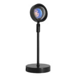 GloboStar® 00816 Επιτραπέζιο Φωτιστικό Πορτατίφ LED 12W 600lm 180° DC 5V IP20 Κίτρινο - Πράσινο - Κόκκινο - Πορτοκαλί RAINBOW EFFECT Μαύρο Μέταλλο με Διάφανο Πλαστικό - Μ10 x Π10 x Υ26.5cm - 2 Xρόνια Εγγύηση - Image 3