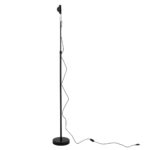 GloboStar® 00817 Μοντέρνο Minimal Επιδαπέδιο Φωτιστικό Μεταλλικό Μονόφωτο LED 12W DC 5V με Projector LENS Ειδικού Εφέ & Καλώδιο Τροφοδοσίας USB Rotation Head 180° RAINBOW BLUE - Image 4