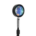 GloboStar® 00821 Μοντέρνο Minimal Επιδαπέδιο Φωτιστικό Μεταλλικό Μονόφωτο LED 12W DC 5V με Projector LENS Ειδικού Εφέ & Καλώδιο Τροφοδοσίας USB Rotation Head 180° RAINBOW GREEN - Image 3