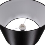 GLOBOSTAR® ASHLEY 00824 Μοντέρνο Επιδαπέδιο Φωτιστικό με Ντουί 1 x E27 AC 220-240V IP20 - Μαύρο & Μπεζ - Μ40 x Π40 x Υ145cm - Image 5