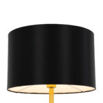 GLOBOSTAR® ASHLEY 00825 Μοντέρνο Επιδαπέδιο Φωτιστικό με Ντουί 1 x E27 AC 220-240V IP20 - Μαύρο & Χρυσό - Μ40 x Π40 x Υ148cm - Image 4