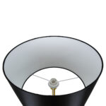 GLOBOSTAR® ASHLEY 00825 Μοντέρνο Επιδαπέδιο Φωτιστικό με Ντουί 1 x E27 AC 220-240V IP20 - Μαύρο & Χρυσό - Μ40 x Π40 x Υ148cm - Image 5