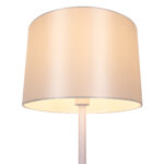 GLOBOSTAR® ASHLEY 00826 Μοντέρνο Επιδαπέδιο Φωτιστικό με Ντουί 1 x E27 AC 220-240V IP20 - Λευκό & Μπεζ - Μ40 x Π40 x Υ145cm - Image 4