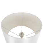 GLOBOSTAR® CEDAR 00828 Μοντέρνο Επιδαπέδιο Φωτιστικό με Ντουί 1 x E27 AC 220-240V IP20 - Λευκό & Μπεζ - Μ40 x Π40 x Υ148cm - Image 5