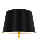 GLOBOSTAR® CEDAR 00829 Μοντέρνο Επιδαπέδιο Φωτιστικό με Ντουί 1 x E27 AC 220-240V IP20 - Μαύρο & Χρυσό - Μ40 x Π40 x Υ148cm - Image 4