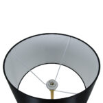 GLOBOSTAR® CEDAR 00829 Μοντέρνο Επιδαπέδιο Φωτιστικό με Ντουί 1 x E27 AC 220-240V IP20 - Μαύρο & Χρυσό - Μ40 x Π40 x Υ148cm - Image 5