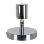 GLOBOSTAR® SARA 00844 Μοντέρνο Φωτιστικό Οροφής με Ντουί 1 x E27 AC 220-240V IP20 - Ασημί - Μ10 x Π10 x Υ10.3cm - Image 4