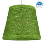 GLOBOSTAR® PLAYROOM 00864 Vintage Κρεμαστό Φωτιστικό Οροφής με Ντουί 1 x E27 AC 220-240V IP20 - Πράσινο - Μ32 x Π32 x Υ27cm
