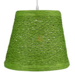GLOBOSTAR® PLAYROOM 00864 Vintage Κρεμαστό Φωτιστικό Οροφής με Ντουί 1 x E27 AC 220-240V IP20 - Πράσινο - Μ32 x Π32 x Υ27cm - Image 5