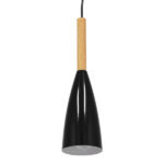 GLOBOSTAR® DILLON 00877 Μοντέρνο Κρεμαστό Φωτιστικό Οροφής με Ντουί 1 x E27 AC 220-240V IP20 - Μαύρο - Μ11 x Π11 x Υ36cm - Image 4