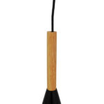 GLOBOSTAR® DILLON 00877 Μοντέρνο Κρεμαστό Φωτιστικό Οροφής με Ντουί 1 x E27 AC 220-240V IP20 - Μαύρο - Μ11 x Π11 x Υ36cm - Image 6