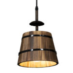 GLOBOSTAR® CEBU 00889 Vintage Κρεμαστό Φωτιστικό Οροφής με Ντουί 3 x E27 AC 220-240V IP20 - Καφέ & Μαύρο - Μ55.5 x Π18.5 x Y210cm - Image 6