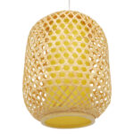 GLOBOSTAR® MAURITIUS 00899 Boho Κρεμαστό Φωτιστικό Οροφής με Ντουί 1 x E27 AC 220-240V IP20 - Μπεζ - Μ30 x Π30 x Υ40cm - Image 6