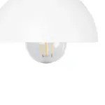 GLOBOSTAR® GRANT 00903 Μοντέρνο Φωτιστικό Τοίχου - Απλίκα με Ντουί 1 x E27 AC 220-240V IP20 - Λευκό & Μπεζ - Μ15 x Π23 x Υ22cm - Image 6