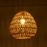 GLOBOSTAR® JJENSON 00911 Boho Κρεμαστό Φωτιστικό Οροφής με Ντουί 1 x E27 AC 220-240V IP20 - Μπεζ - Μ35 x Π35 x Υ35cm - Image 2