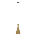 GLOBOSTAR® SHANGHAI 00918 Boho Κρεμαστό Φωτιστικό Οροφής με Ντουί 1 x E27 AC 220-240V IP20 - Μπεζ & Χρυσό - Μ19 x Π19 x Υ38cm - Image 3