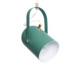 GLOBOSTAR® HAZEL 00928 Μοντέρνο Κρεμαστό Φωτιστικό Οροφής με Ντουί 1 x E27 AC 220-240V IP20 - Πράσινο & Χρυσό - Μ12 x Π12 x Υ27cm - Image 5