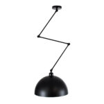 GLOBOSTAR® LOTUS 00939 Μοντέρνο Φωτιστικό Οροφής με Ντουί 1 x E27 AC 220-240V IP20 - Μαύρο - Μ30 x Π30 x Υ21cm - Image 5