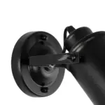 GLOBOSTAR® JAKE 00948 Μοντέρνο Φωτιστικό Τοίχου - Απλίκα με Ντουί 1 x E27 AC 220-240V IP20 - Μαύρο - Μ9 x Π22 x Y22cm - Image 5