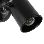 GLOBOSTAR® JAKE 00948 Μοντέρνο Φωτιστικό Τοίχου - Απλίκα με Ντουί 1 x E27 AC 220-240V IP20 - Μαύρο - Μ9 x Π22 x Y22cm - Image 6