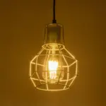 GLOBOSTAR® CAGE 00951 Vintage Κρεμαστό Φωτιστικό Οροφής με Ντουί 1 x E27 AC 220-240V IP20 - Ασημί - Μ15 x Π15 x Y21cm - Image 2