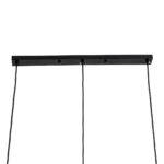 GLOBOSTAR® MONROE 00954 Μοντέρνο Κρεμαστό Φωτιστικό Οροφής με Ντουί 3 x E27 AC 220-240V IP20 - Μαύρο & Λευκό - Μ74 x Π25 x Υ50cm - Image 6