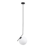 GLOBOSTAR® MONROE 00957 Μοντέρνο Κρεμαστό Φωτιστικό Οροφής με Ντουί 1 x E27 AC 220-240V IP20 - Μαύρο & Λευκό - Μ30 x Π30 x Υ75cm - Image 4