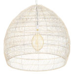 GLOBOSTAR® MALIBU 00965 Boho Κρεμαστό Φωτιστικό Οροφής με Ντουί 1 x E27 AC 220-240V IP20 - Μπεζ - Μ100 x Π100 x Y86cm - Image 5