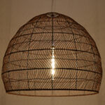 GLOBOSTAR® MALIBU 00967 Boho Κρεμαστό Φωτιστικό Οροφής με Ντουί 1 x E27 AC 220-240V IP20 - Καφέ - Μ100 x Π100 x Y86cm - Image 2