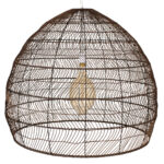 GLOBOSTAR® MALIBU 00967 Boho Κρεμαστό Φωτιστικό Οροφής με Ντουί 1 x E27 AC 220-240V IP20 - Καφέ - Μ100 x Π100 x Y86cm - Image 5