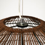 GLOBOSTAR® MALIBU 00967 Boho Κρεμαστό Φωτιστικό Οροφής με Ντουί 1 x E27 AC 220-240V IP20 - Καφέ - Μ100 x Π100 x Y86cm - Image 6