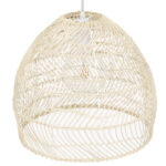 GLOBOSTAR® MALIBU 00968 Boho Κρεμαστό Φωτιστικό Οροφής με Ντουί 1 x E27 AC 220-240V IP20 - Μπεζ - Μ40 x Π40 x Υ35cm - Image 4