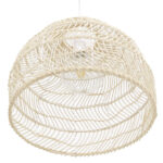 GLOBOSTAR® MALIBU 00968 Boho Κρεμαστό Φωτιστικό Οροφής με Ντουί 1 x E27 AC 220-240V IP20 - Μπεζ - Μ40 x Π40 x Υ35cm - Image 5