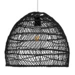 GLOBOSTAR® MALIBU 00969 Boho Κρεμαστό Φωτιστικό Οροφής με Ντουί 1 x E27 AC 220-240V IP20 - Μαύρο - Μ40 x Π40 x Υ35cm - Image 3
