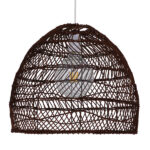 GLOBOSTAR® MALIBU 00970 Boho Κρεμαστό Φωτιστικό Οροφής με Ντουί 1 x E27 AC 220-240V IP20 - Καφέ - Μ40 x Π40 x Υ35cm - Image 4