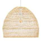 GLOBOSTAR® MALIBU 00973 Boho Κρεμαστό Φωτιστικό Οροφής με Ντουί 1 x E27 AC 220-240V IP20 - Μπεζ - Μ40 x Π40 x Υ35cm - Image 3