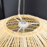 GLOBOSTAR® MALIBU 00974 Boho Κρεμαστό Φωτιστικό Οροφής με Ντουί 1 x E27 AC 220-240V IP20 - Μπεζ - Μ100 x Π100 x Y86cm - Image 6