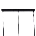 GLOBOSTAR® LITTLE MAN 00980 Μοντέρνο Κρεμαστό Φωτιστικό Οροφής με Ντουί 3 x E27 AC 220-240V IP20 - Μαύρο - Μ70 x Π10 x Υ105cm - Image 6