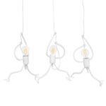 GLOBOSTAR® FIGURE 10000981 Παιδικό Κρεμαστό Φωτιστικό Οροφής με Ντουί 3 x E27 AC 220-240V IP20 - Λευκό - Μ70 x Π10 x Υ105cm - Image 2