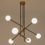 GLOBOSTAR® VELVET 00994 Μοντέρνο Κρεμαστό Φωτιστικό Οροφής με Ντουί 6 x G9 AC 220-240V IP20 - Πολύχρωμο - Μ80 x Π80 x Υ85cm - Image 3