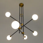 GLOBOSTAR® VELVET 00994 Μοντέρνο Κρεμαστό Φωτιστικό Οροφής με Ντουί 6 x G9 AC 220-240V IP20 - Πολύχρωμο - Μ80 x Π80 x Υ85cm - Image 6
