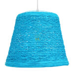 GLOBOSTAR® PLAYROOM 00995 Vintage Κρεμαστό Φωτιστικό Οροφής με Ντουί 1 x E27 AC 220-240V IP20 - Μπλε - Μ32 x Π32 x Υ27cm - Image 3