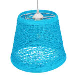 GLOBOSTAR® PLAYROOM 00995 Vintage Κρεμαστό Φωτιστικό Οροφής με Ντουί 1 x E27 AC 220-240V IP20 - Μπλε - Μ32 x Π32 x Υ27cm - Image 4